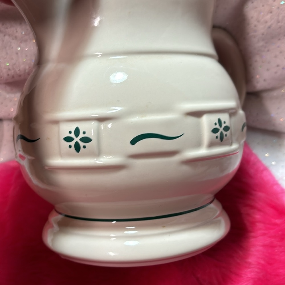 Woven Traditions Heritage Green Longaberger Large Milk Pitcher - Picture 8 of 12